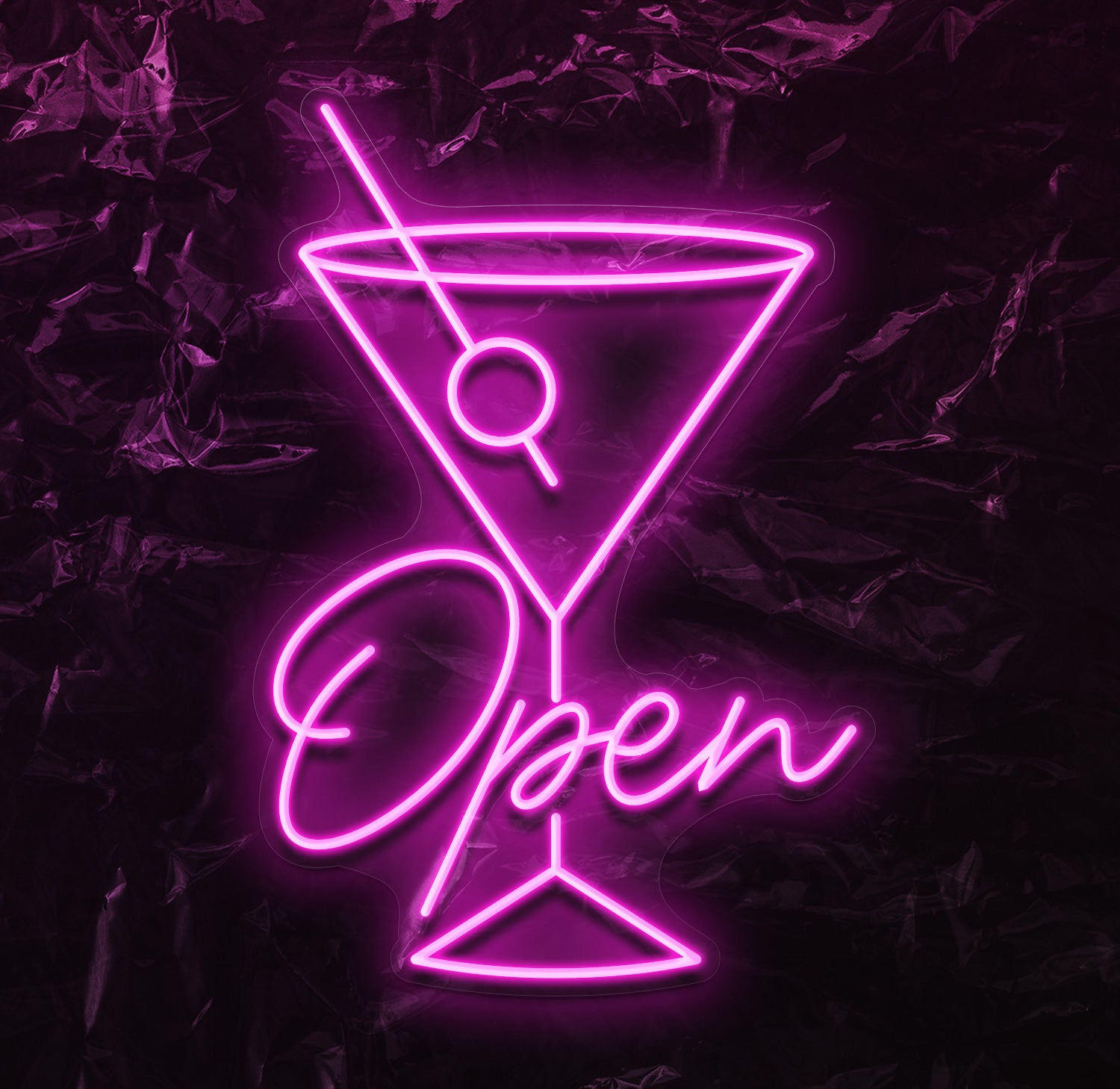 " Open " LED Neonschild - NEONEVERGLOW