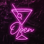 " Open " LED Neonschild - NEONEVERGLOW