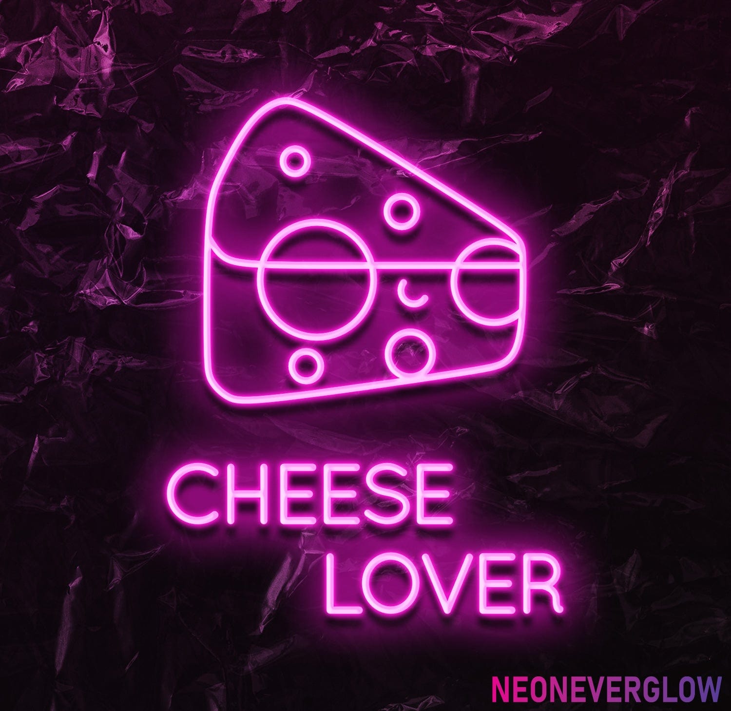 " Cheese Lover " LED Neonschild - NEONEVERGLOW