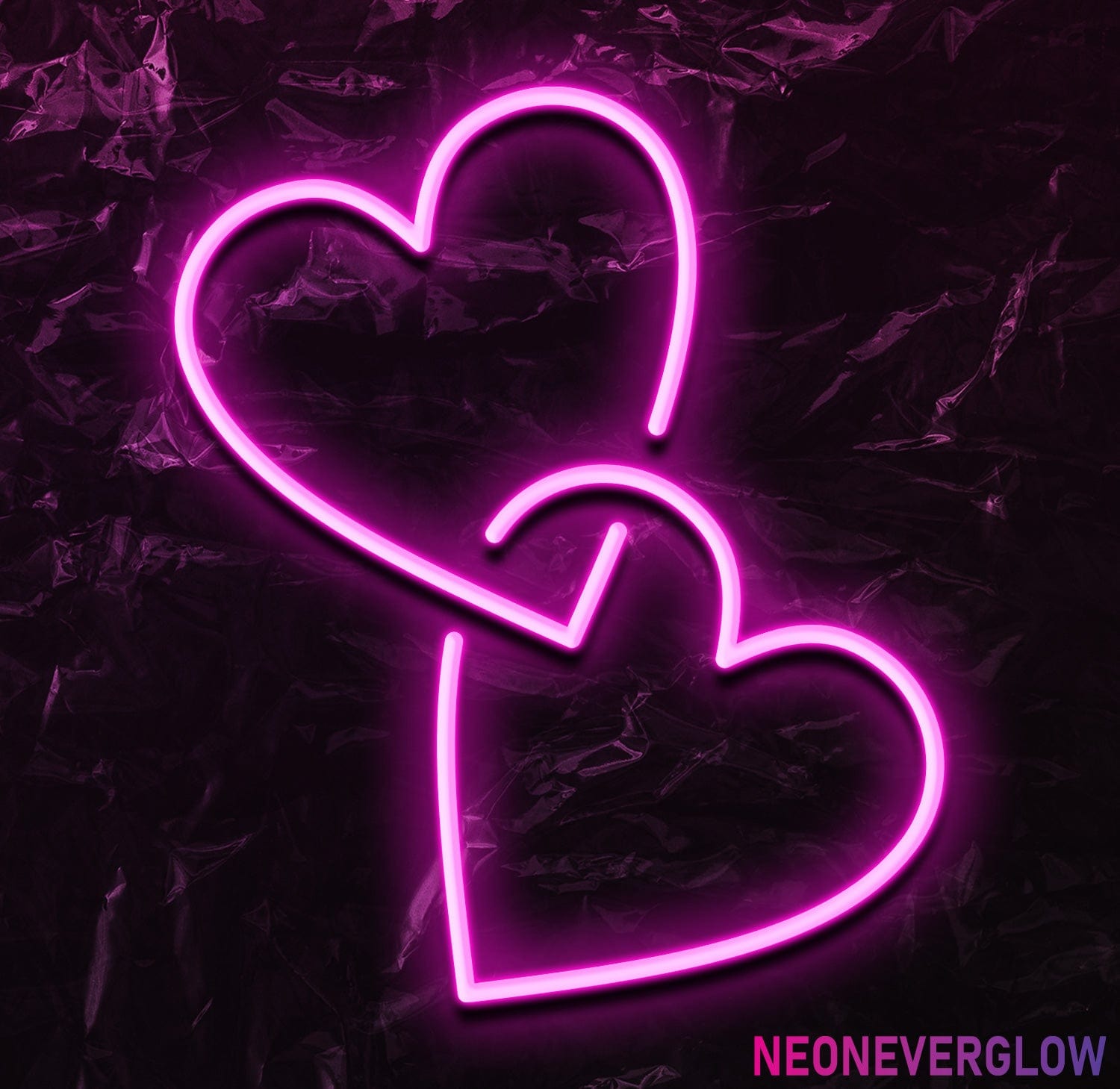 " Herz Together" LED Neonschild - NEONEVERGLOW