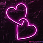 " Herz Together" LED Neonschild - NEONEVERGLOW