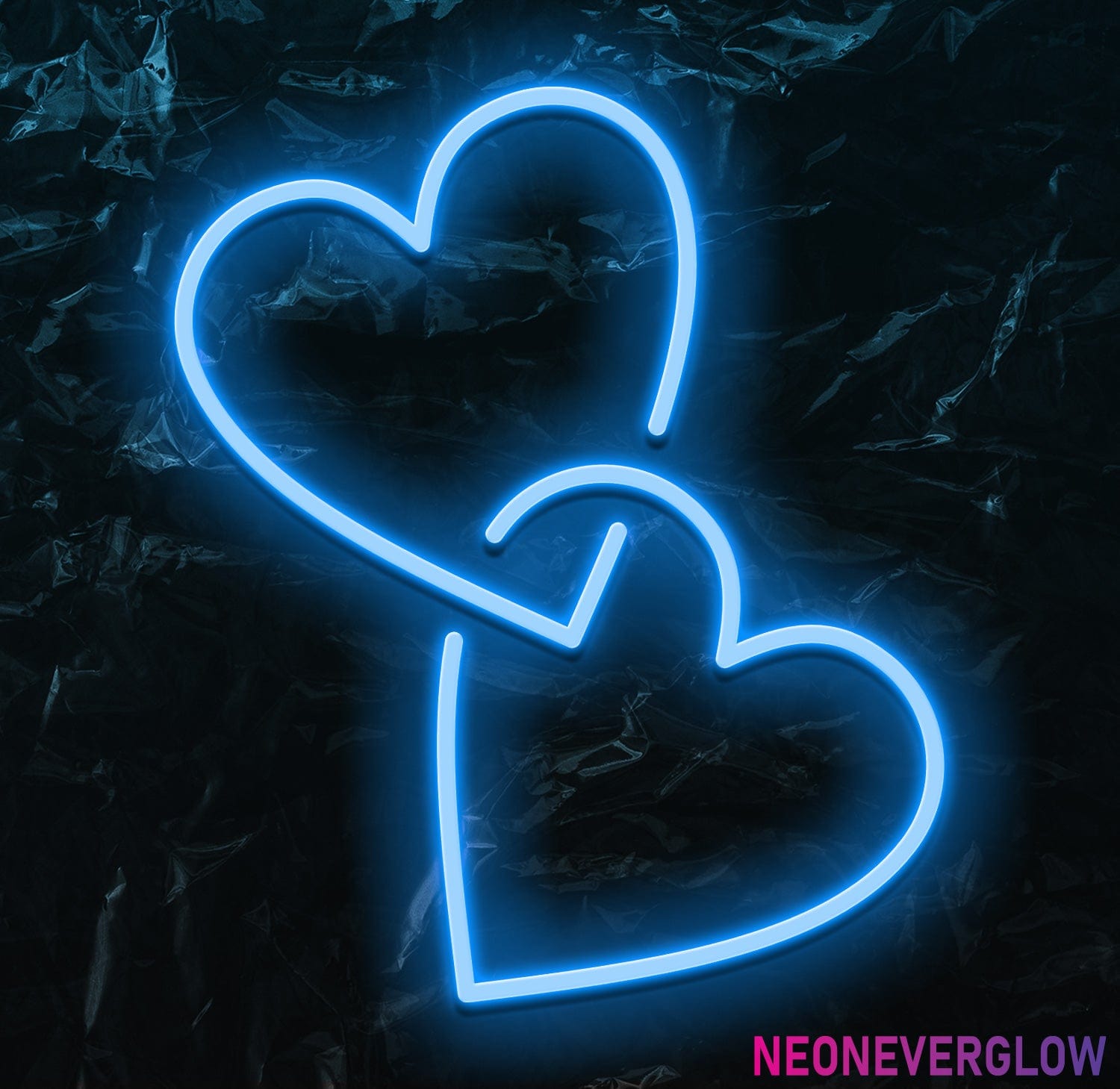 " Herz Together" LED Neonschild - NEONEVERGLOW