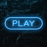 " Play" LED Neonschild - NEONEVERGLOW