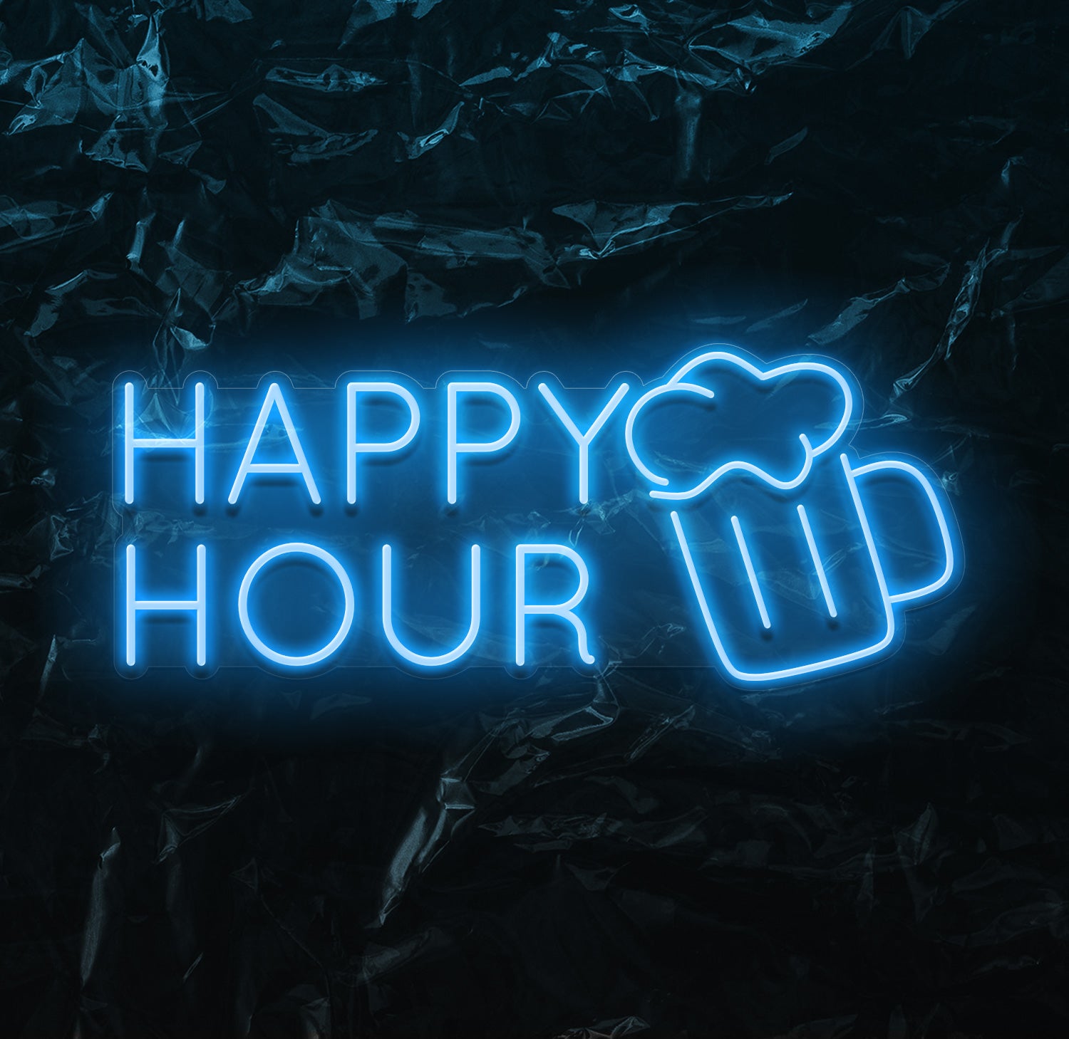 " Happy Hour" LED Neonschild - NEONEVERGLOW
