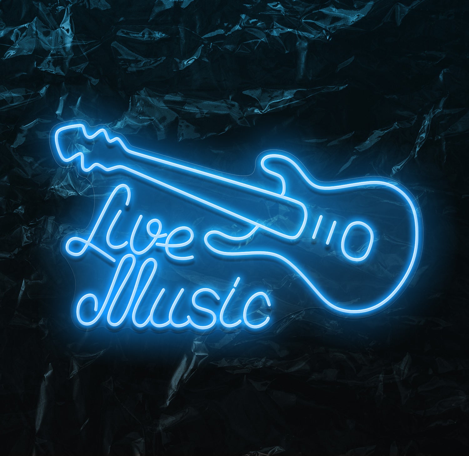 " Live Music" LED Neonschild - NEONEVERGLOW