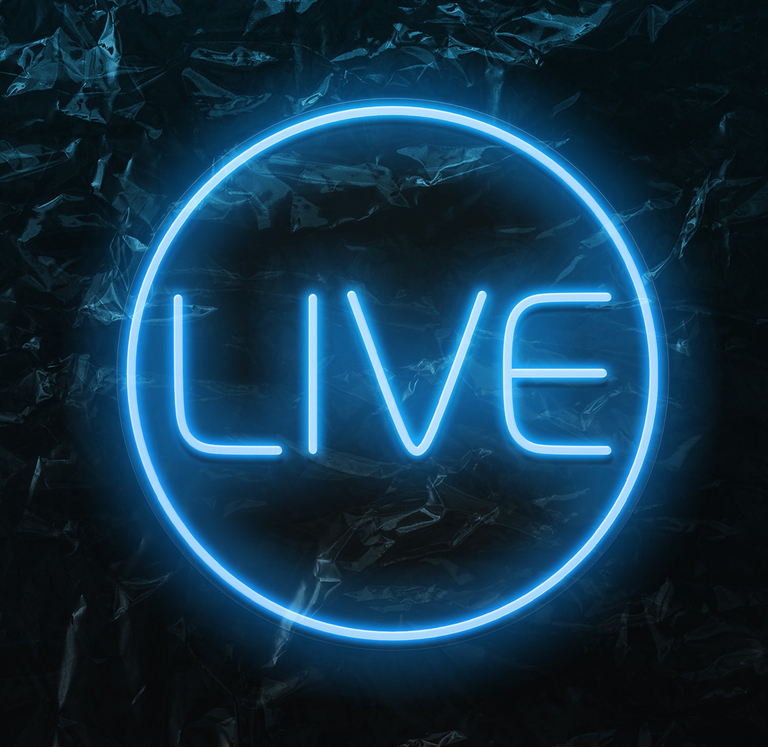 " Live " LED Neonschild - NEONEVERGLOW
