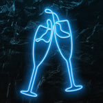 " Sektglas " LED Neonschild - NEONEVERGLOW