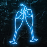 " Sektglas " LED Neonschild - NEONEVERGLOW
