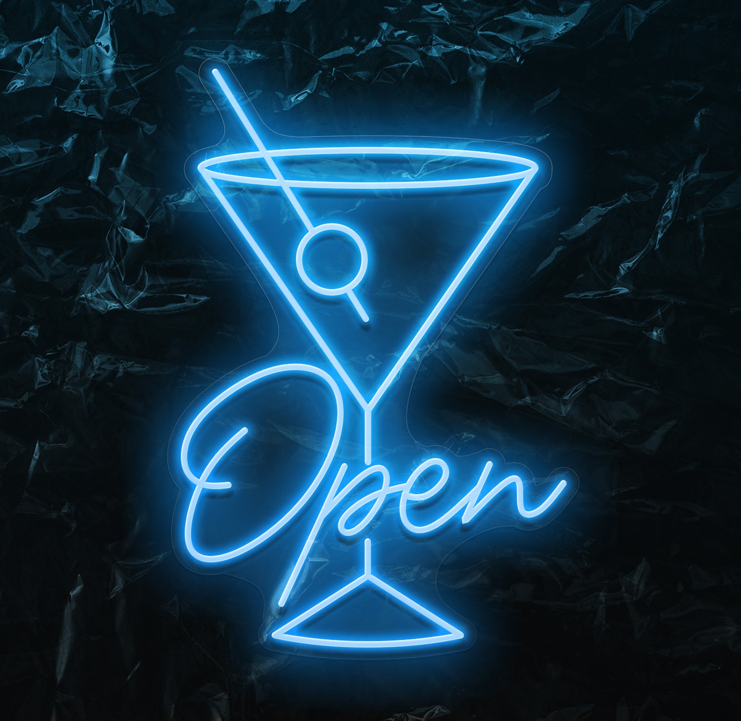 " Open " LED Neonschild - NEONEVERGLOW