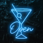 " Open " LED Neonschild - NEONEVERGLOW