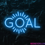 " Goal Ziele" LED Neonschild - NEONEVERGLOW