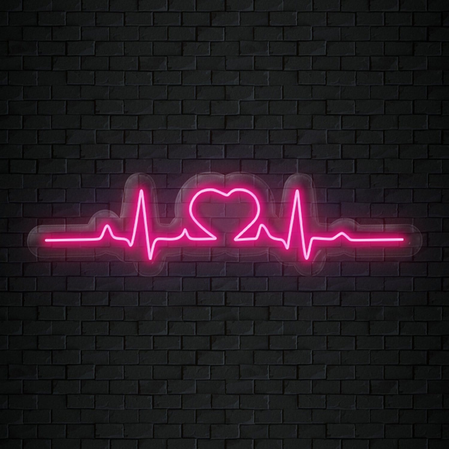 "Herz Puls" LED Neonschild Sign - NEONEVERGLOW