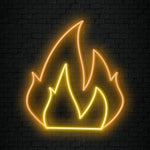 "Flammen" LED Neonschild Schriftzug - NEONEVERGLOW