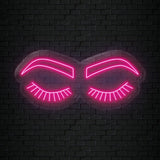 "Lashes" LED Neonschild Sign - NEONEVERGLOW