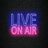 "Live On Air" LED Neonschild Schriftzug Sign - NEONEVERGLOW