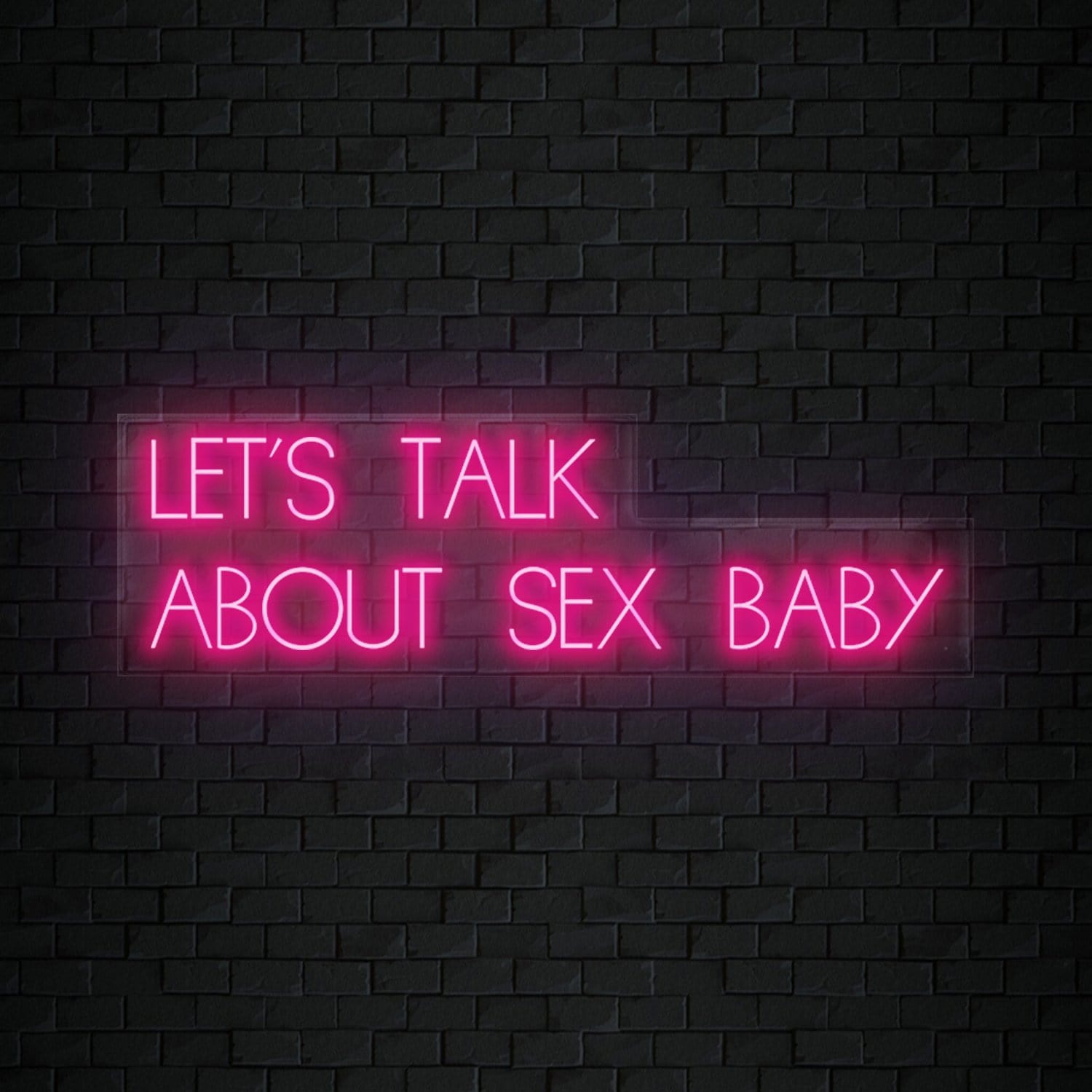 "Let´s Talk" LED Neon Sign Schriftzug - NEONEVERGLOW