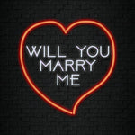 " Will You Marry Me " LED Neonschild Schriftzug - NEONEVERGLOW