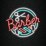 " Barber Friseur Salon " LED Neonschild Sign Schrifzug - NEONEVERGLOW