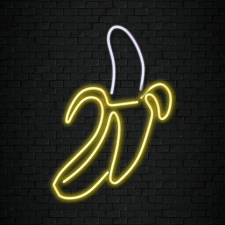 " Banane" LED Neonschild Sign Schriftzug - NEONEVERGLOW