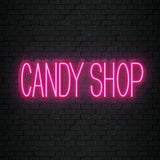"Candy Shop" LED Neon Sign Schriftzug - NEONEVERGLOW