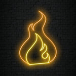 " Flammen" LED Neonschild Sign Schriftzug - NEONEVERGLOW