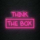 "Think The Box" LED Neonschild Sign - NEONEVERGLOW