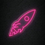 "Rakete" LED Neonschild Sign - NEONEVERGLOW