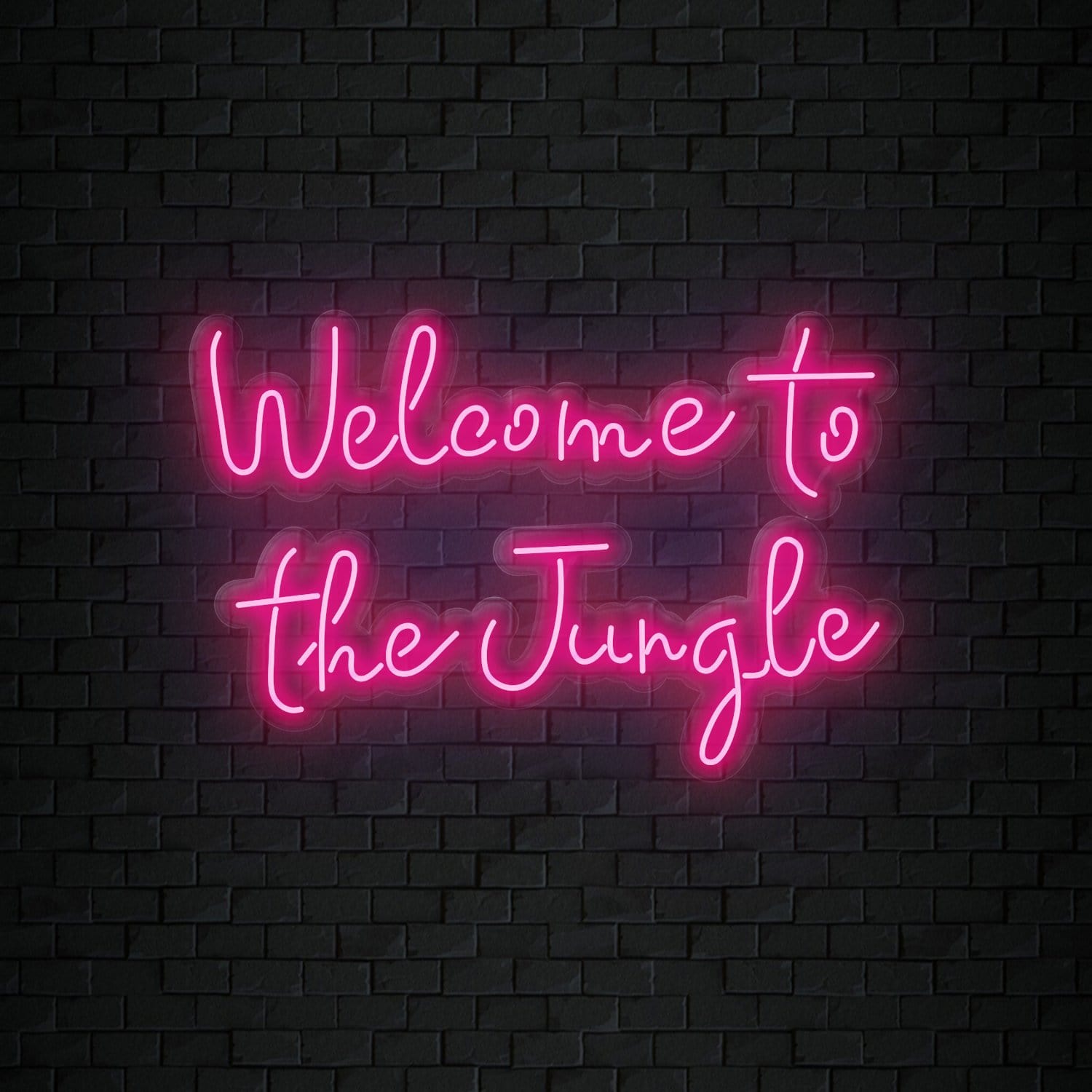 "Welcome To The Jungle" LED Neonschild Sign Schriftzug - NEONEVERGLOW