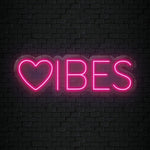 "Herz Vibes" LED Neonschild Sign - NEONEVERGLOW