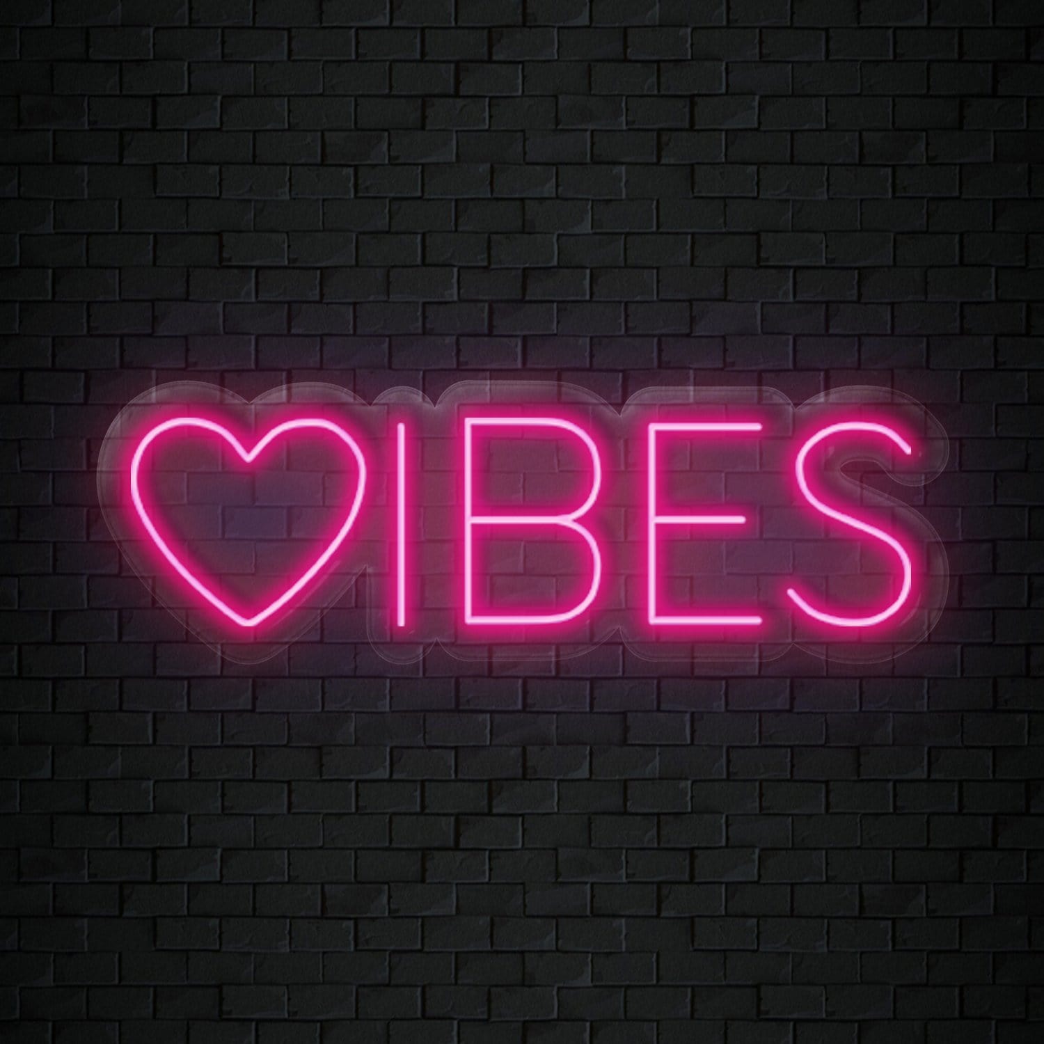 "Herz Vibes" LED Neonschild Sign - NEONEVERGLOW