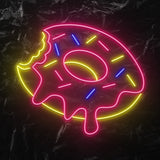 " Donut Mehrfarbig" LED Neonschild - NEONEVERGLOW