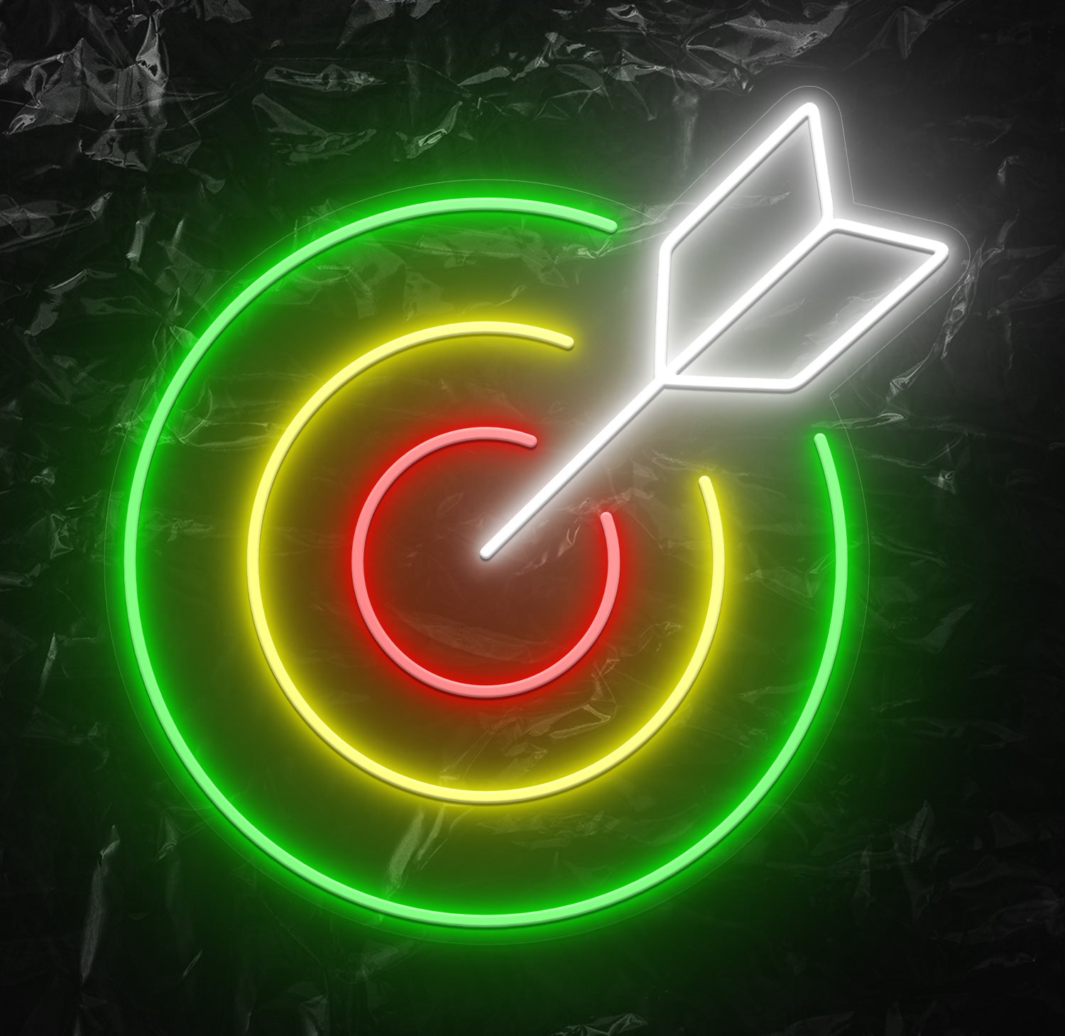 " Dartscheibe" LED Neonschild - NEONEVERGLOW