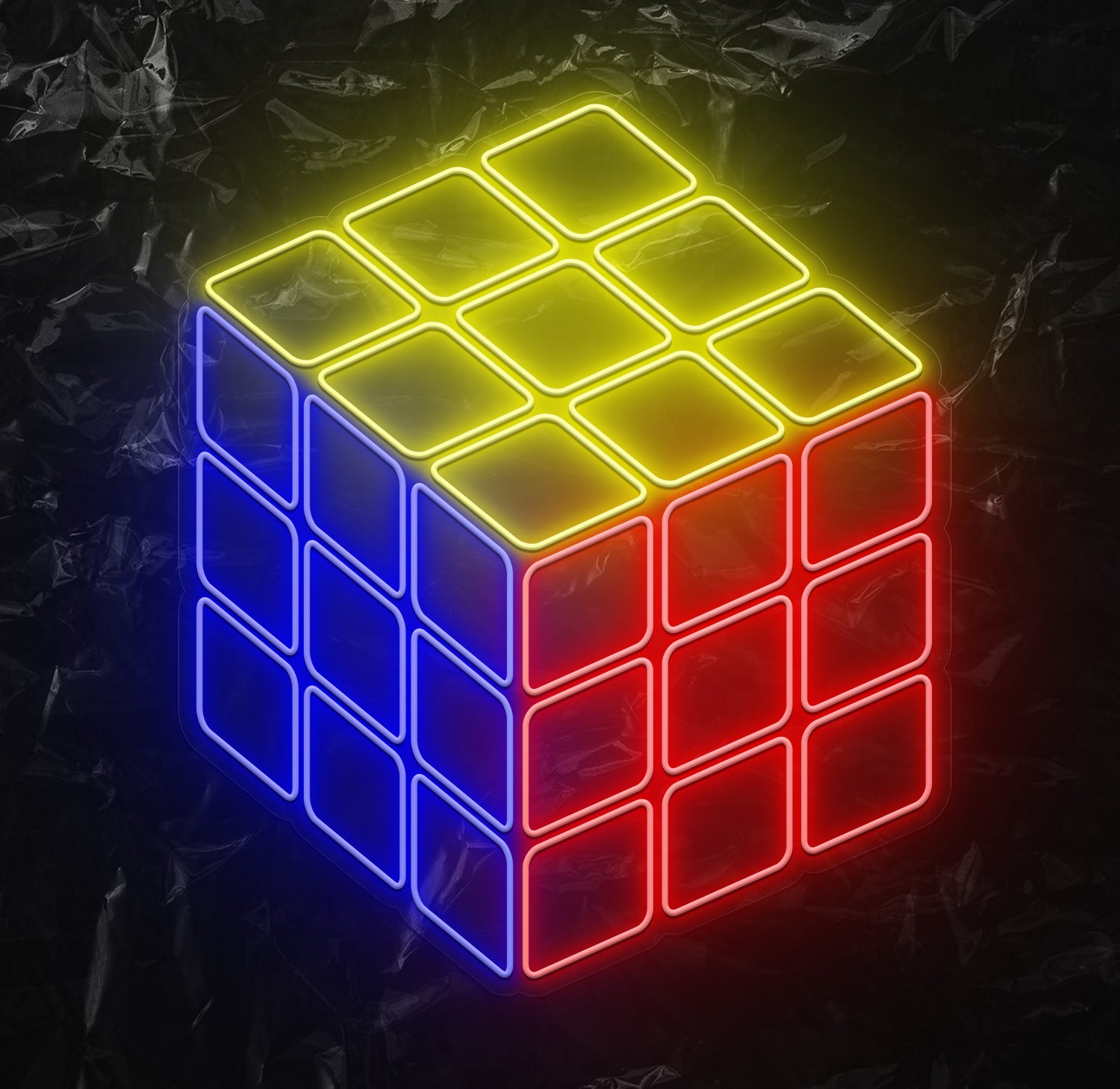 " Würfel" LED Neonschild - NEONEVERGLOW