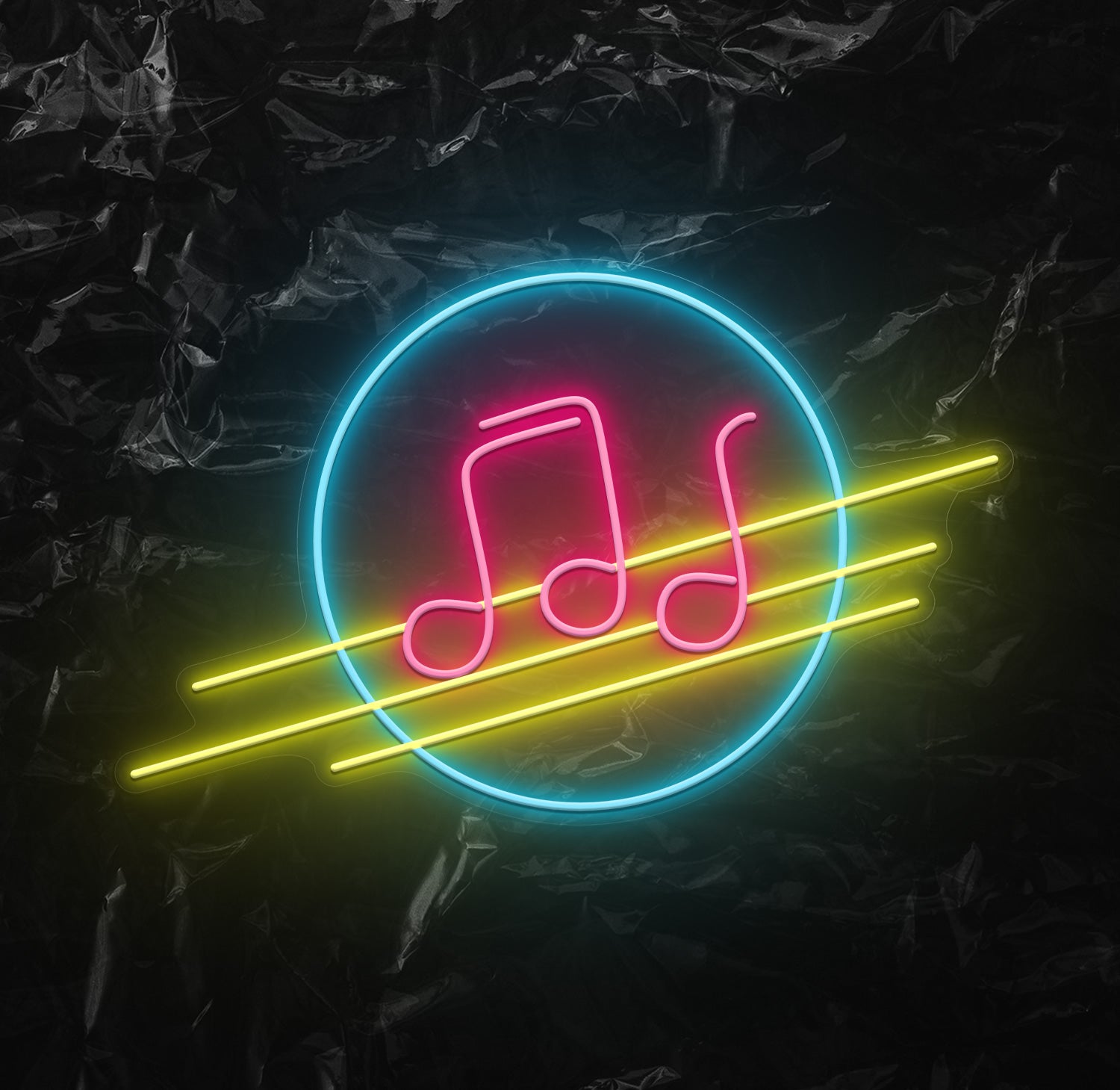 " Musik Strophe" LED Neonschild - NEONEVERGLOW