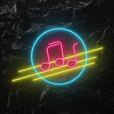 " Musik Strophe" LED Neonschild - NEONEVERGLOW