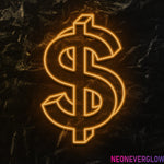 " $ " LED Neonschild - NEONEVERGLOW
