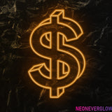 " $ " LED Neonschild - NEONEVERGLOW