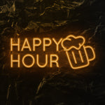 " Happy Hour" LED Neonschild - NEONEVERGLOW