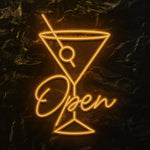 " Open " LED Neonschild - NEONEVERGLOW