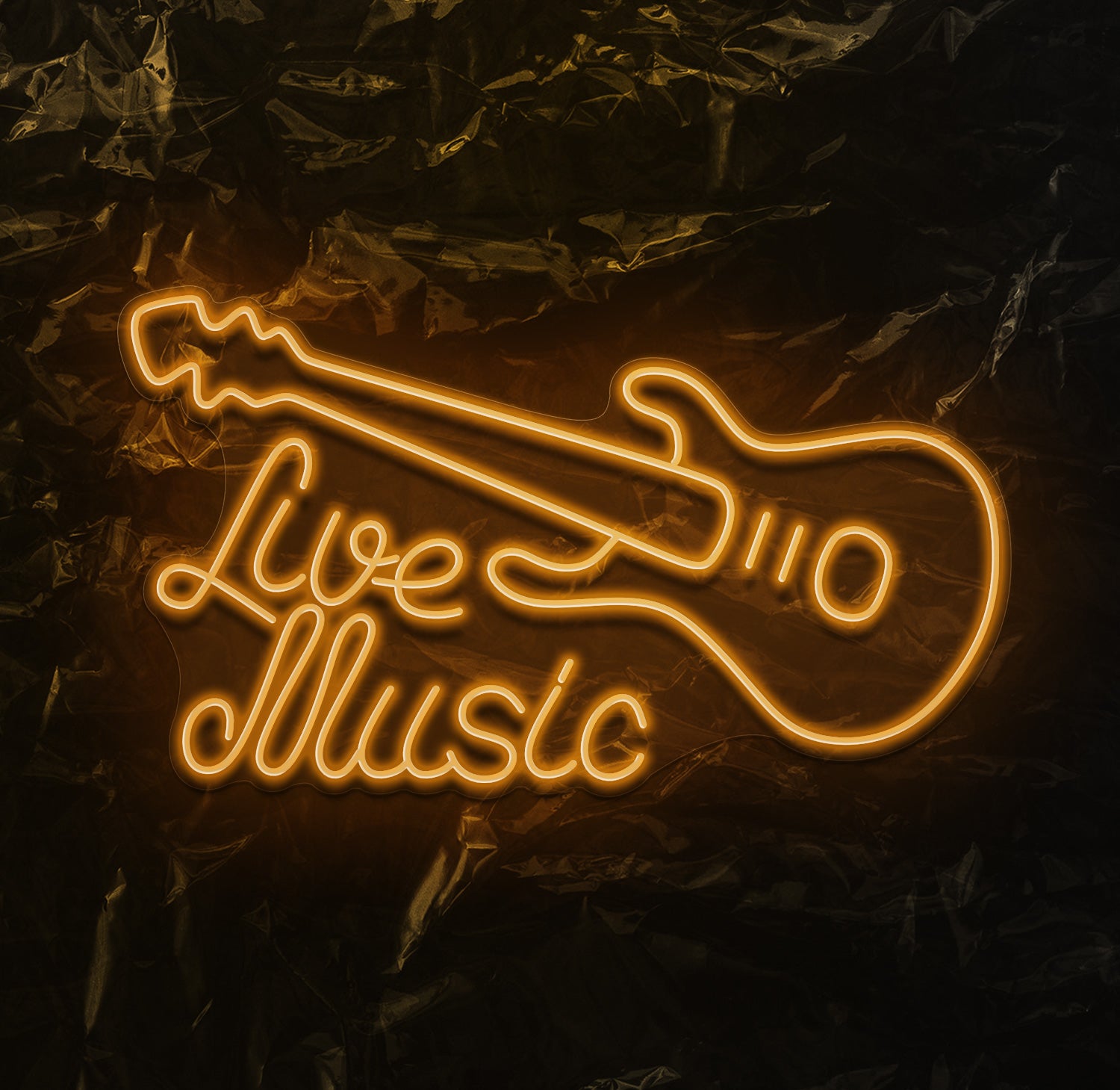 " Live Music" LED Neonschild - NEONEVERGLOW
