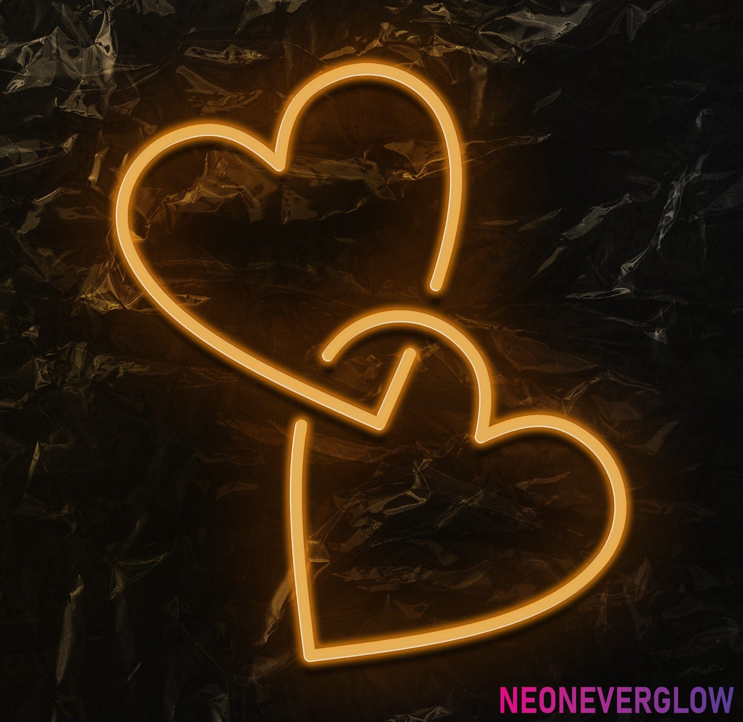 " Herz Together" LED Neonschild - NEONEVERGLOW