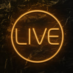 " Live " LED Neonschild - NEONEVERGLOW