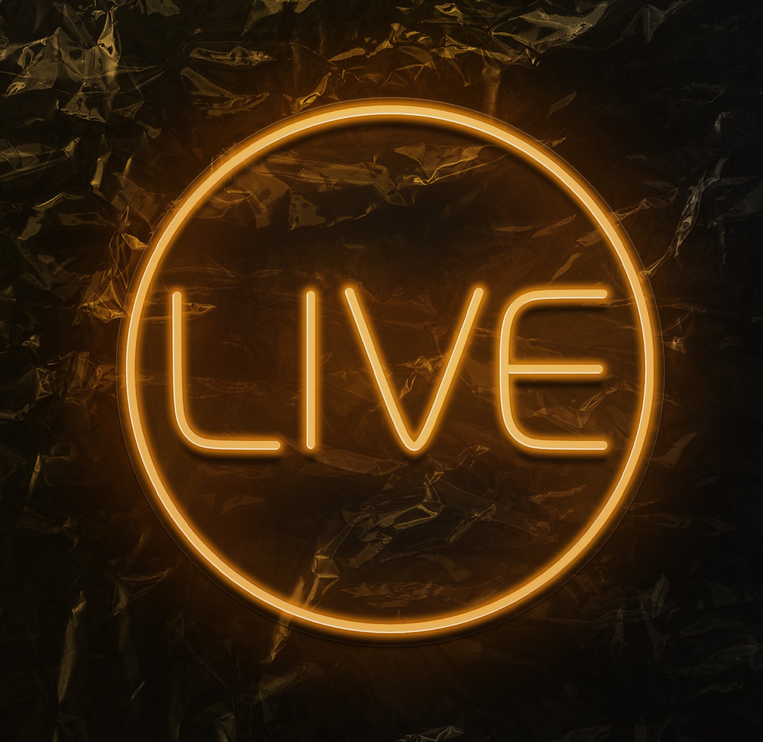 " Live " LED Neonschild - NEONEVERGLOW