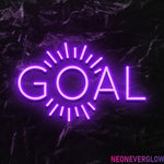 " Goal Ziele" LED Neonschild - NEONEVERGLOW