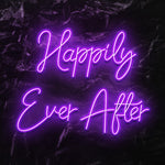" Happily Ever After" LED Neon Schriftzug - NEONEVERGLOW