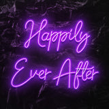 " Happily Ever After" LED Neon Schriftzug - NEONEVERGLOW