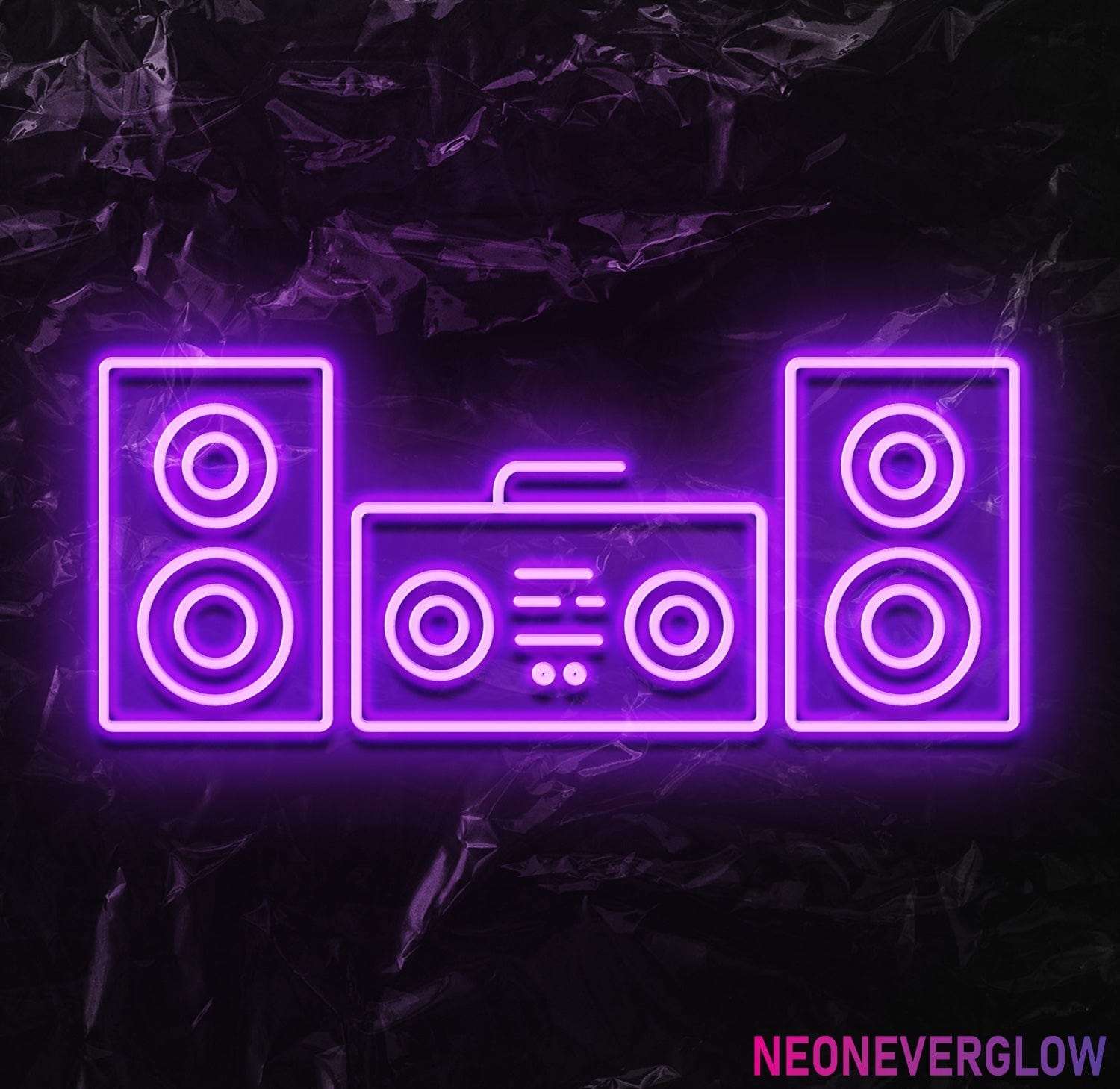 "Music Soundbox" LED Neonschild - NEONEVERGLOW