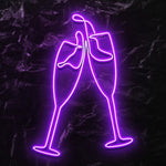 " Sektglas " LED Neonschild - NEONEVERGLOW