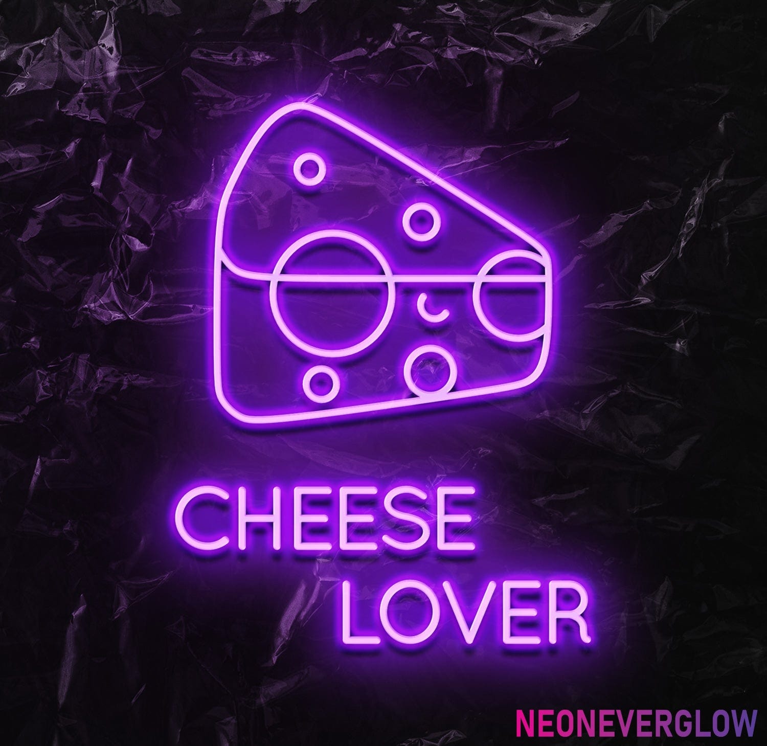 " Cheese Lover " LED Neonschild - NEONEVERGLOW
