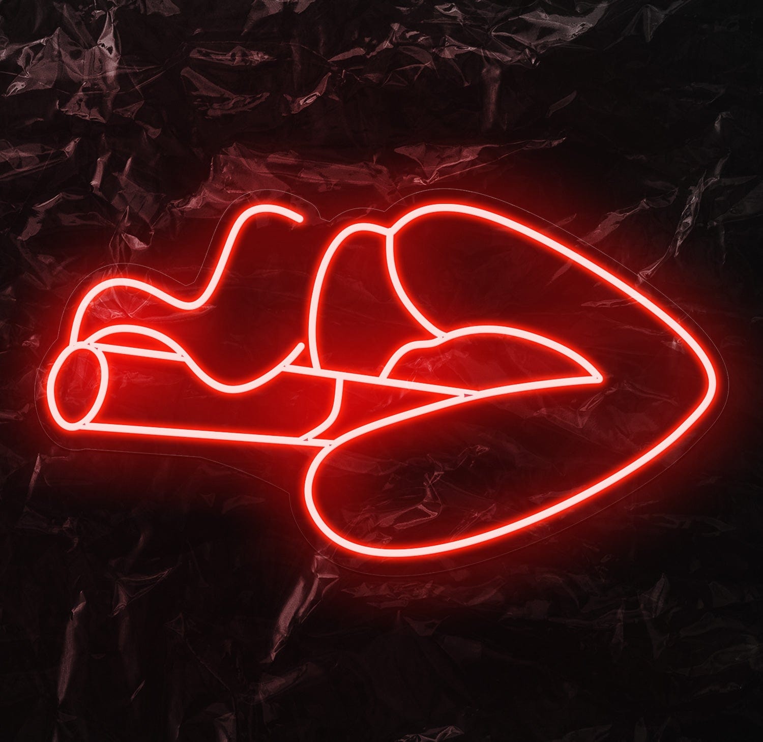 " Red Lips" LED Neonschild - NEONEVERGLOW